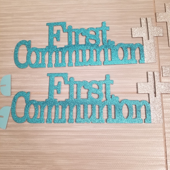 Boys HOLY COMMUNION decorations SET OF TWO - Picture 3 of 4